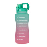 Maxbell 2pcs 2.2L Motivational Water Bottle with Time Marker Large Straw Sports Jugs