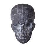 Maxbell Collectable Resin Skull Figurine Statue Halloween Party Ornaments Silver