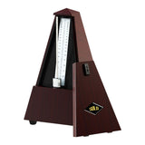 Maxbell Metronome Mechanical Professional Portable Pyramid for Violin Ukulele Guitar Dark Brown