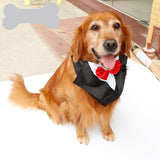 Maxbell Pet Dog Cat Collar Fashion Bandana Adjustable Triangle Scarf Neckerchief Red