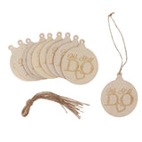 Set of 10 Pieces Round Shape Hanging Decoration Crafts for Scrapbooking, Sign Making, Party Ornaments - Aladdin Shoppers