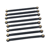 Maxbell 8x Chassis Fixing Rod RC Car Upgrade Accessories for 1:12 Scale RC Car MN128 black