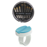 Maxbell Wrist Magnetic Pin Holder and 1 Set Assorted Hand Sewing Needles for Craft