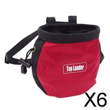 Maxbell 6xRock Climbing Chalk Bag Waist Bag For Outdoor Sports Belt Strap Pouch Red