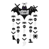 Maxbell Halloween Hanging Bats Spooky Flying Bat Silhouette for Porch Backyard Patio