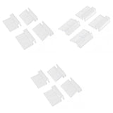 Maxbell 12Pcs Aquarium Fish Tank Plastic Clip Glass Cover Strong Support Holder 6/8/10mm