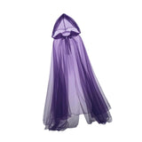 Maxbell Halloween Witch Cloak Long Cape for Mardi Gras Masquerade Stage Performances