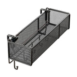 Maxbell Bedside Shelf Office Cubicle Wall Hanging Organizer for Phone Bedroom Tissue Black A