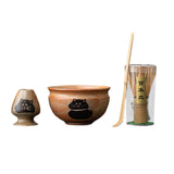 Maxbell Matcha Whisk Set Utensils Unique Gift Traditional Tools Handmade Matcha Bowl bowl 12.3x7.2cm