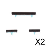 Maxbell 2xFor Samsung S8/S8+,On Off Power + Volume Control Buttons Replacement Black
