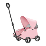 Maxbell Pet Stroller Large Capacity Gifts Pet Carrier for Travelling Outdoor Walking Pink