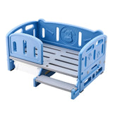 PP Dog Bed Pet Sofa 78.5x48x40cm Weight Capacity 100kg for Daily Use Durable With Ladder Box Blue - Aladdin Shoppers