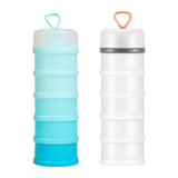 Maxbell 2 Pieces Protein Powder Containers Milk Powder Container for Office Exercise White and Blue