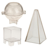 Maxbell Pyramid Sphere Square Shaped Candle Mould Plastic Candle Moldel DIY Molds