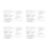 Maxbell Maxbell 20Pcs DIY Transparent Dried Flower Bookmarks for Home Party Favors