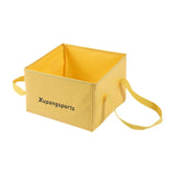 Maxbell Folding Water Bucket Foldable Storage Bucket for Gardening Traveling Fishing Yellow