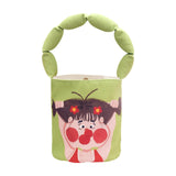 Maxbell Small Bucket Bag Cute Reusable with Handle Handbag for Travel Sport Vacation Green