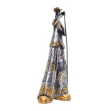 Maxbell Maxbell Resin Sculpture Shop Home Decor Cabinet Desk Figure Musician Statue Figurine Mic 14x7x28cm