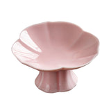 Maxbell Ceramic Footed Fruit Bowl Holder Decorative for Farmhouse Home Decor Wedding pink