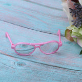 Maxbell Adorable Plastic Frame Sun Glasses Eyeglasses for 25cm Mellchan Baby Doll Pink Dress Up - Aladdin Shoppers