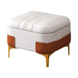 Maxbell Storage Foot Rest Footstool Seat Seat Cube for Doorway Living Room Apartment White
