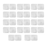 Maxbell Adhesive Hooks Reusable Oilproof Seamless Coat Hooks for Kitchen Door Shower