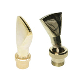 Maxbell 2Pcs Brass Fan Shape Fountain Nozzle Spring Sprinkler Spray Head Pond Garden