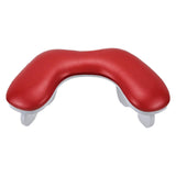 Maxbell U Shape Arm Rest Professional Portable for Nails Tech Acrylic Nails Personal Red