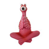 Maxbell Mini Yoga Flamingo Figurine Unique Garden Figurine for Yard Friends Tabletop