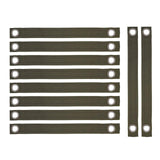 Maxbell 10Pcs Tree Straps Breathable Design for Young Trees Hurricanes Protection Outdoor 3.8cmx40cm Green