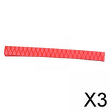 Maxbell 3xHeat Shrink Rod Wrap 3:1 Electrical Insulation Non-Slip 15mm 35mm Diameter Red 15mm