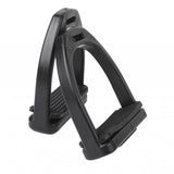 Maxbell Maxbell 1 Pair Safety Plastic Stirrups Horse Riding Equestrian Black Rubber Treads