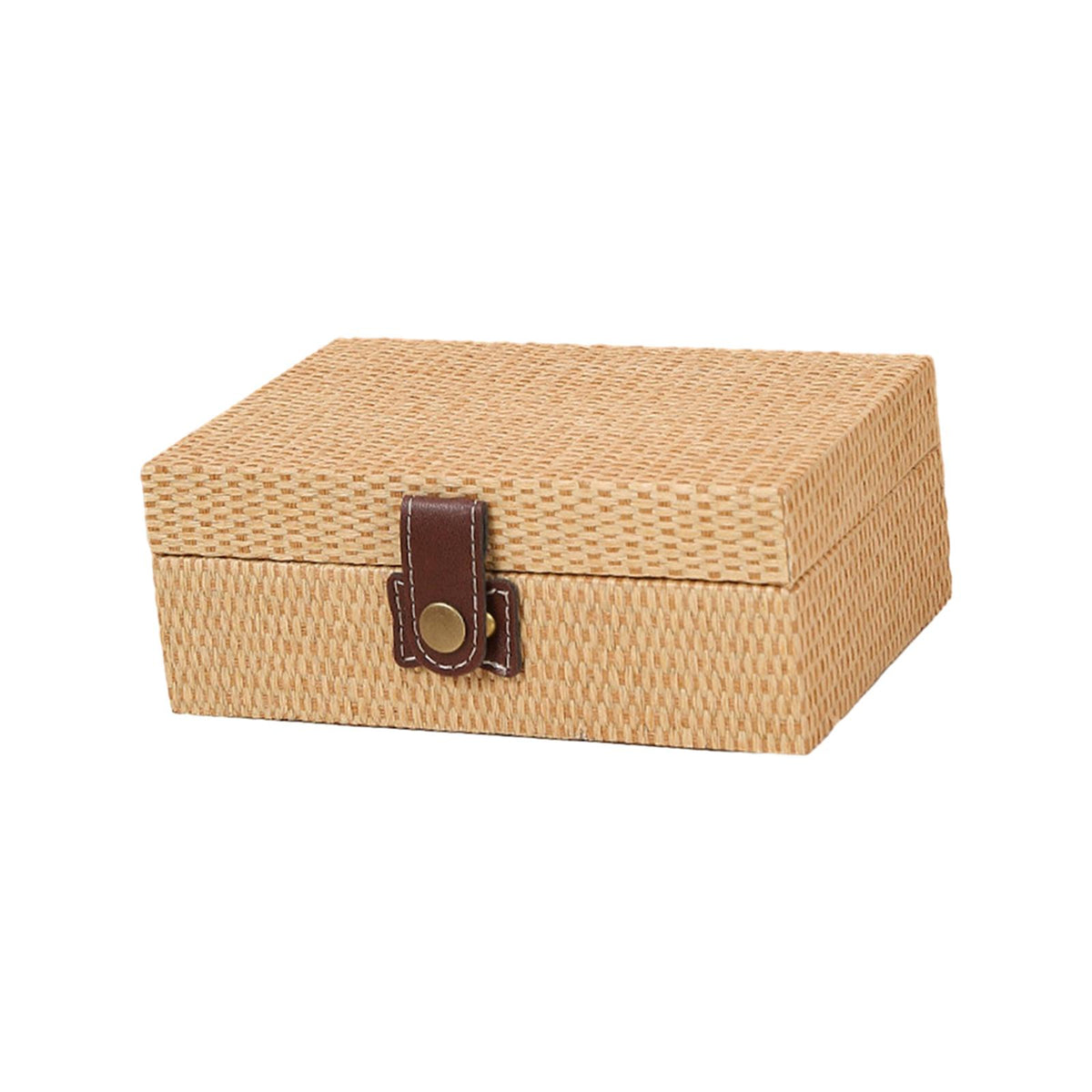 Maxbell Storage Box Portable for Villa Decoration Model Room Decoration Home Storage Small Light Brown