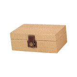 Maxbell Storage Box Portable for Villa Decoration Model Room Decoration Home Storage Small Light Brown