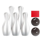 Maxbell Kids Bowling Set Motor Skills Interactive Outdoor Bowling Toys for Yard Park 10 Bowling Pin Boxed