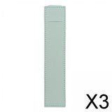 Maxbell 3xElastic Band Pen Holder Pen Sleeve for Hardcover Journals Planners Notebooks Light Blue