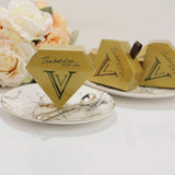Maxbell 10Pcs Diamond Paper Boxes Bridal Shower Wedding Favor Candy Gift Party Supply Craft Box - Aladdin Shoppers
