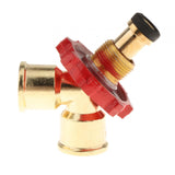 Maxbell Propane Gas Splitter Adapter Quick Connect for Camping Stoves Heater Trailer