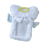 Maxbell Plush Photocard Holder Keychain for Driver Licenses Baseball Cards Bus Cards