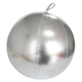 Maxbell Christmas Inflatable Ball Inflatable Xmas Ball for Porch Christmas Tree Yard Silver