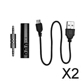 Maxbell 2x 3.5mm Wireless Bluetooth Car Kit Stereo AUX Audio Music Receiver Adapter