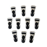Maxbell 30pcs Men's Garter Belt Clips Hooks Grips Black and White