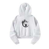 Maxbell Sweatshirt Activewear White Womens Drawstring Hoodie for Women Female Indoor M White