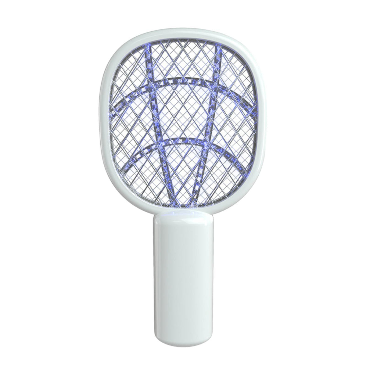 Maxbell Fly Killer Racket Swatter Mini Fly Zapper Racket for Bedroom Trips Home White