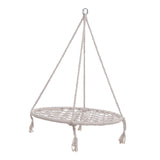 Maxbell Cotton Rope Swing for Child Rustic for Living Room Photography Props Bedroom White