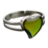 Maxbell 2pcs Magic Heart Mood Band Ring Color Changable Emotion Feeling Adjustable Gift