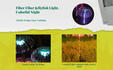 Solar Jellyfish Lights, Outdoor Garden, Waterproof, Color Changing light-emitting diode Decor 1-Layer Color Light 2 Pieces