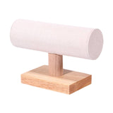 Maxbell Bracelet Holder Display T Bar Watch Stand for Men Women Wristwatch Hair Ties Beige