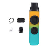 Maxbell Kazoo Double Hole Musical Instrument for Hikes Picnic Backpacking Adventures cyan orange