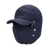 Maxbell Winter Trapper Hat Fashion Wind and Snow Cap for Men and Women Hiking Biking Navy
